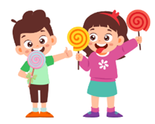 What do they like? A. They like balloons. B. They like presents. C. They like candies. (ảnh 1)