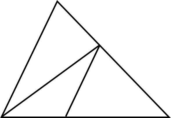 Điền số thích hợp vào chỗ chấm Hình vẽ bên có: … hình tam giác … hình thang (ảnh 1)