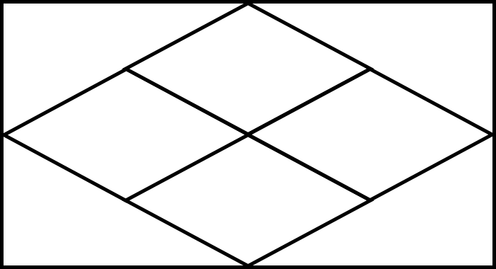 Số?  a)  Hình vẽ bên có: … hình thoi  b)     Hình vẽ bên có: … hình thoi (ảnh 1)