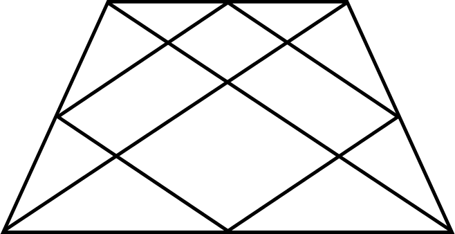 Số?  a)  Hình vẽ bên có: … hình thoi  b)     Hình vẽ bên có: … hình thoi (ảnh 2)