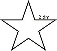 Một đoạn d&acirc;y đồng được uốn th&agrave;nh h&igrave;nh ng&ocirc;i sao như h&igrave;nh vẽ b&ecirc;n. Hỏi cuộn d&acirc;y đồng đ&oacute; d&agrave;i bao nhi&ecirc;u m&eacute;t? (ảnh 1)