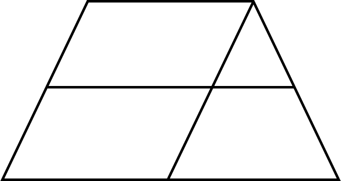 Hình vẽ bên có: … hình bình hành. Số thích hợp điền vào chỗ chấm: A. 2 B. 5 C. 4 D. 3 (ảnh 1)