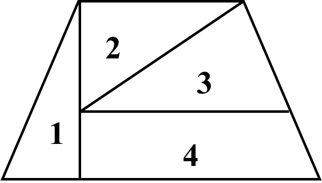 Hình vẽ bên có bao nhiêu hình thang? (ảnh 2)
