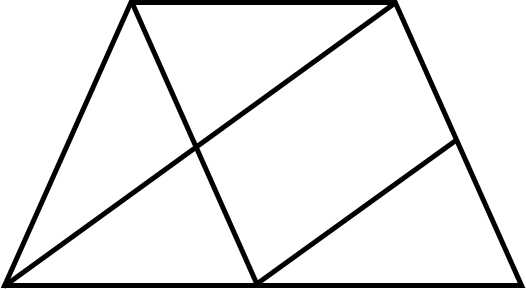 Hình vẽ bên có: … hình bình hành … hình thoi (ảnh 1)