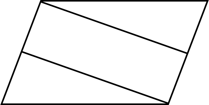 Hình vẽ bên có: 	A. 4 hình bình hành	 	B. 3 hình bình hành	 	C. 2 hình bình hành	 	D. 1 hình bình hành (ảnh 1)