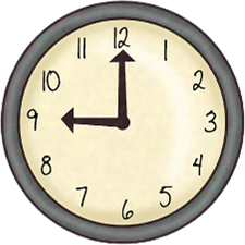 Đồng hồ nào dưới đây chỉ 9 giờ? (ảnh 3)