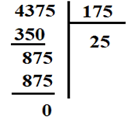 Đặt tính: 4375 : 175. (ảnh 1)