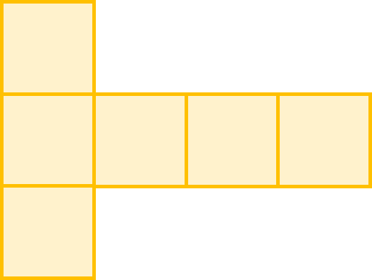 Trong c&aacute;c h&igrave;nh dưới đ&acirc;y, h&igrave;nh khai triển của h&igrave;nh lập phương l&agrave;: 	A.  	B.   	C.  	D.   (ảnh 3)
