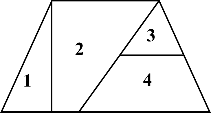 Điền số thích hợp vào chỗ chấm Hình vẽ bên có: … hình tam giác … hình thang (ảnh 2)