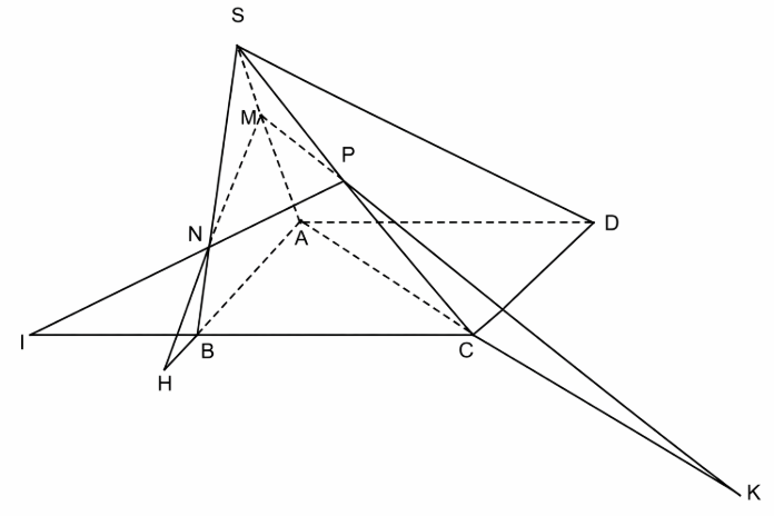 Ta c&oacute;:  \(\overrightarrow {MK}&nbsp; = \o (ảnh 1)