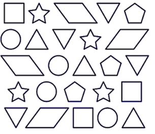 (2 điểm) H&igrave;nh dưới đ&acirc;y c&oacute; bao nhi&ecirc;u h&igrave;nh tam gi&aacute;c, bao nhi&ecirc;u h&igrave;nh vu&ocirc;ng v&agrave; bao nhi&ecirc;u h&igrave;nh tr&ograve;n? (ảnh 1)