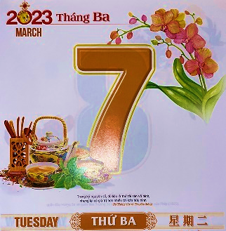 Quan sát tờ lịch rồi điền vào chỗ chấm     Thứ ……, ngày …… tháng …… (ảnh 1)