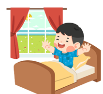 I get up at ______ in the morning (ảnh 1)