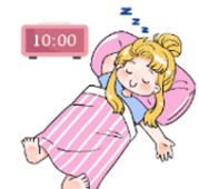 What time does your sister go to bed? ____________________________________. (ảnh 1)