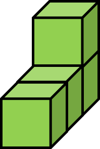 Trong c&aacute;c h&igrave;nh dưới đ&acirc;y được gh&eacute;p bởi h&igrave;nh lập phương c&oacute; thể t&iacute;ch 1 cm3,  h&igrave;nh c&oacute; thể t&iacute;ch lớn nhất l&agrave;:  (ảnh 1)