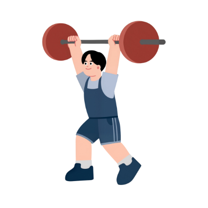 Is he strong or weak? A. He’s strong. B. He’s weak. (ảnh 1)