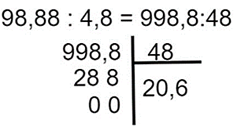 Đặt tính rồi tính: a) 19,54 x 9,7. b) 98,88 : 4,8. (ảnh 2)