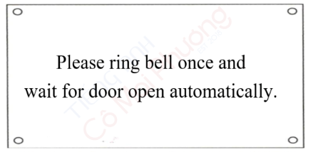 What does the sign say? (ảnh 1)