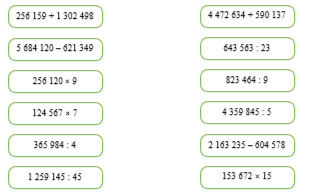 Nối các phép tính có kết quả bằng nhau (ảnh 1)