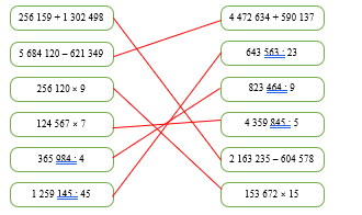 Nối các phép tính có kết quả bằng nhau (ảnh 2)