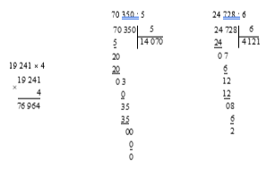 Đặt tính rồi tính.  19 241 × 4 (ảnh 1)