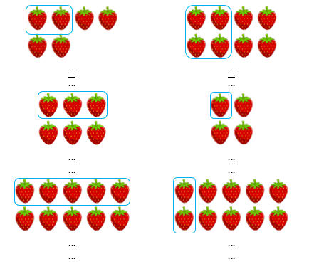 Đã khoanh một phần mấy của số quả dâu tây đã cho (ảnh 1)