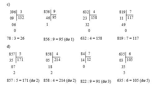 Thực hiện ph&eacute;p t&iacute;nh bằng c&aacute;ch đặt t&iacute;nh:  a) 78 : 3 (ảnh 2)