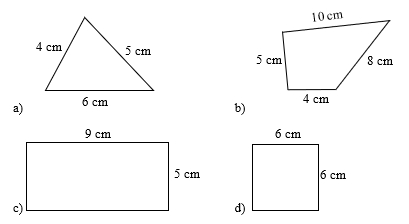 Tính chu vi các hình dưới đây (ảnh 1)