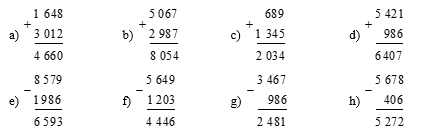 Đặt tính rồi tính  a) 1 648 + 3 012   (ảnh 1)