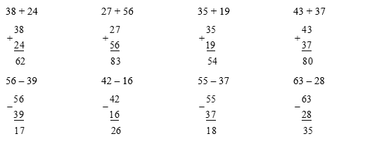 Đặt tính rồi tính:  38 + 24 (ảnh 1)