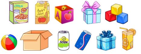 Quan sát các đồ vật dưới đây rồi điền vào chỗ chấm  …… khối hộp chữ nhật                            …… khối lập phương (ảnh 1)