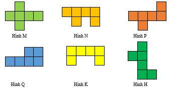 Hình nào dưới đây là hình khai triển của hình lập phương? (ảnh 1)