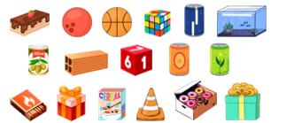 Cho các đồ vật dưới đâya) Có … đồ vật dạng hình trụ b) Có … đồ vật dạng hình hộp chữ nhật c) Có … đồ vật dạng hình lập phương (ảnh 1)