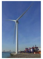 Một tuabin gió 4 cặp cực hoạt động bằng cách sử dụng sức gió để làm quay cánh quạt, (ảnh 1)