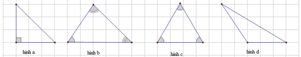  Trong các hình dưới đây, hình nào là tam giác đều? (ảnh 1)