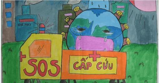 Viết đoạn văn tả bức tranh về Tr&aacute;i Đất lớp 3 (14 mẫu)