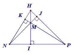Nếu trực tâm  H  của  Δ M N P  nằm bên ngoài tam giác thì  Δ M N P  là (ảnh 1)