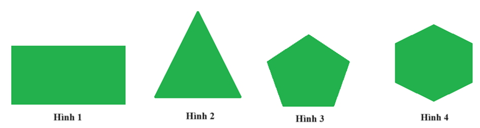 Trong các hình vẽ sau, hình lục giác đều là (ảnh 1)