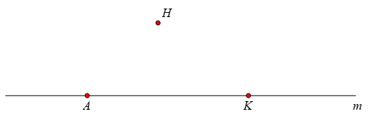 Vẽ hình theo diễn đạt trong các trường hộp sau (mỗi ý a, b là một hình).  (a) Điểm  A , điểm  K  thuộc đường thẳng  m ; điểm  H  không thuộc đường thẳng  m .  (b) Vẽ ba điểm  M , N , P  thẳng hàng sao cho  M  nằm giữa điểm  N  và điểm  P . (ảnh 1)