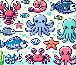 Em hãy kể tên ba loài vật có trong bức tranh sau:  (ảnh 1)