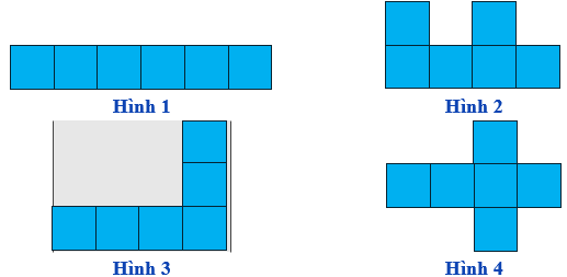 Trong các hình dưới đây, hình triển khai của hình lập phương là (ảnh 1)