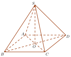 Cho hình chóp S.ABCD đều, có SA = AB = a. Góc giữa SA và CD là (ảnh 1)