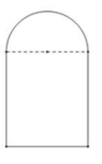 (0,5 điểm) Bác Nam muốn làm một cửa sổ khuôn gỗ, phía trên có dạng một nửa hình tròn, phía dưới có dạng hình chữ nhật. Biết rằng đường kính của nửa hình tròn cũng là cạnh phía trên của hình c (ảnh 1)