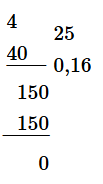 Đặt tính rồi tính:  b) 4 : 25 (ảnh 1)