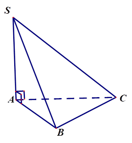 Cho hình chóp S.ABC có cạnh SA vuông góc với đáy. Góc giữa đường thẳng SB và mặt phẳng đáy là góc giữa hai đường thẳng nào dưới đây? (ảnh 1)