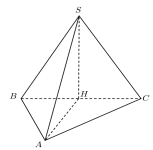 Cho hình chóp S.ABC có đáy ABC là tam giác vuông tại A. Tam giác SBC là tam giác đều và nằm trong mặt phẳng vuông góc với đáy. Số đo góc giữa đường thẳng SA và (ABC) bằng: (ảnh 1)