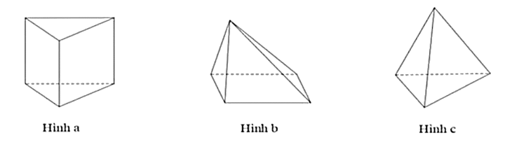 Trong các hình sau, hình nào có dạng là hình chóp tam giác đều ? (ảnh 1)