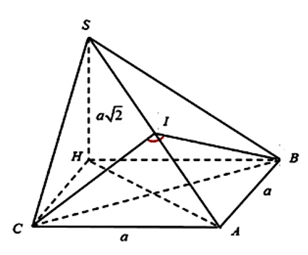Cho h&igrave;nh ch&oacute;p \(S.ABC\) c&oacute; đ&aacute;y \(ABC\) l&agrave; tam gi&aacute;c vu&ocirc;ng tại A, c&aacute;c cạnh AB = AC = a, (ảnh 1)