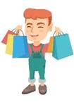Happy Boy Shopping Bags Stock Illustrations &ndash; 771 Happy Boy Shopping Bags  Stock Illustrations, Vectors & Clipart - Dreamstime