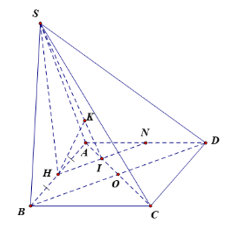 Cho hình chóp S.ABCD có mặt phẳng (SAB) vuông góc với mặt đáy (ABCD),tam (ảnh 1)